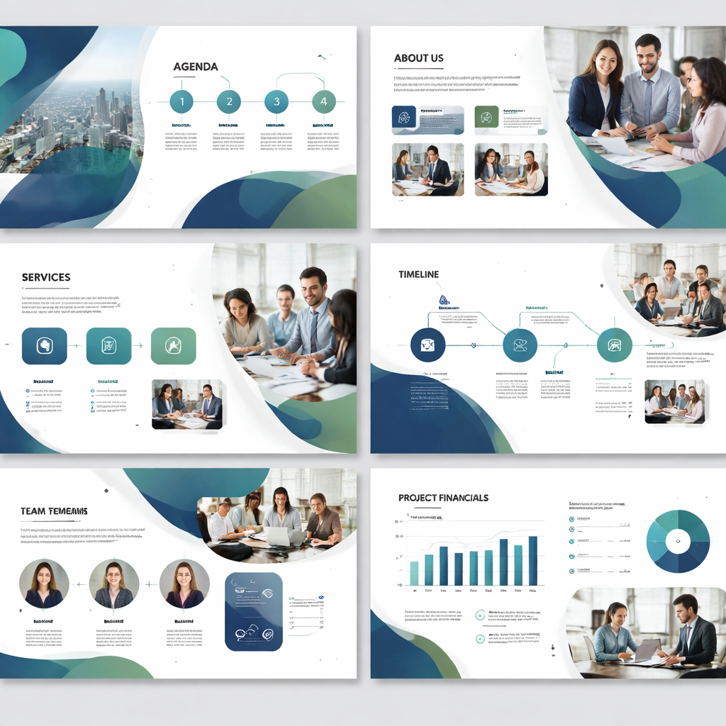 WPS商业汇报模板 - 专业商务风格